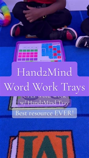 If you teach phonics… you NEED these trays. Word building, blending, and segmenting all in one spot. 🔤 #TeacherTok #iTeachK #Kindergarten #Hand2Mind