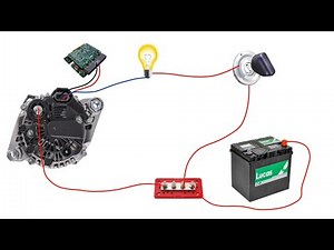 3 pin alternator wiring diagram | how to connection 3 pin alternator | 3 pin car alternator wiring