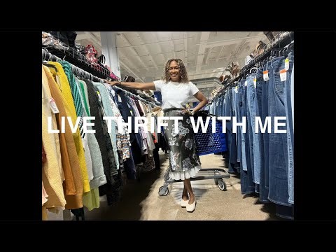 LIVE Thrift With Me | Spring Fashion Trends + Try-On Haul (Chicago Thrifting)