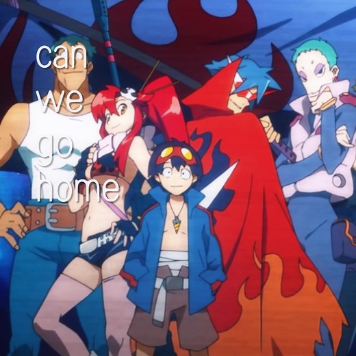 just a happy little gurren lagann video, nothing sad about this one 🥰 #fyp #exposedcutcopperslab #gurrenlagann #tengentoppagurrenlagann #gurrenlagannedit