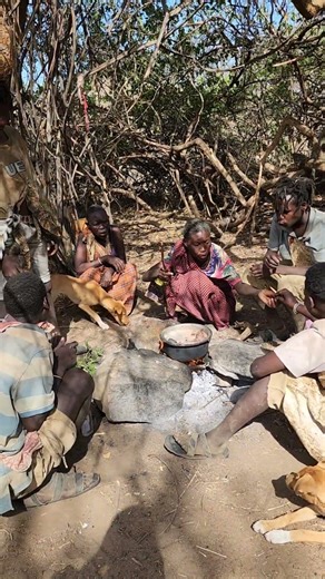 NO WASTE! Hadzabe Tribe Preparing Monkey Soup After the Hunt 🏹🐒
