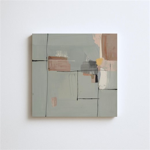 Square Abstract Modern Art Print - Minimalist Contemporary Painting - Digital Instant Download - Wall Decor - Etsy