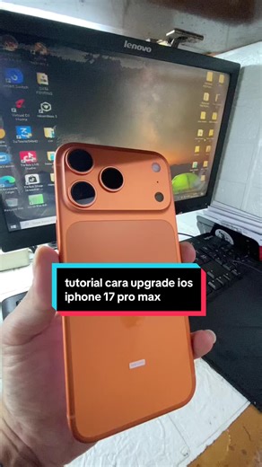 tutorial cara upgrade ios iphone 17 pro max #tipsiphone #tipsandtricks #softwareiphone #restoreiphone #iphone17promax