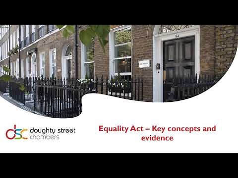 The Equality Act 2010: Evidence and key concepts/definitions
