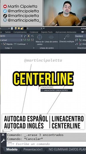 ✅ Cómo Crear Ejes entre dos líneas en AutoCAD