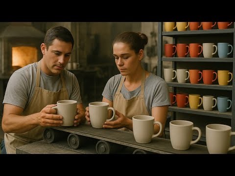 Satisfying Pottery Crafts Mesmerizing Ceramic Mug Making From Start to Finish