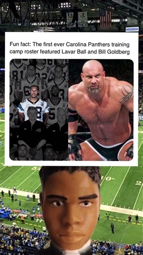Fun fact: The 1th ever Carolina Panthers training camp roster featured Lavar Ball and Bill Goldberg