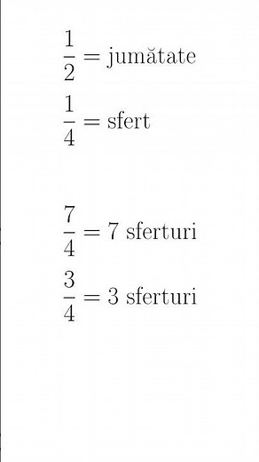 Care este numărătorul și care este numitorul?