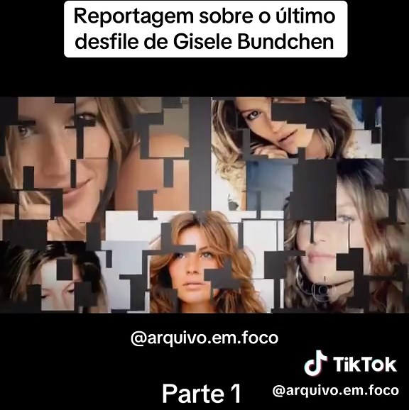 A modelo brasileiro desfilou pela ultima vez no São Paulo Fashion Week #desfile #fashiontiktok #giselebundchen #jornalismo