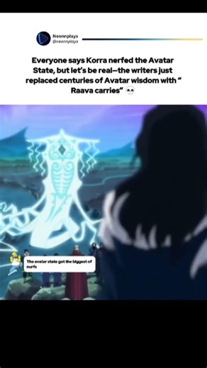 Korra Didn’t Nerf the Avatar State… It Replaced It 😳💀 #Korra #Avatar #AvatarState