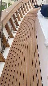 NuTeak, the best looking synthetic teak decking on a classic boat