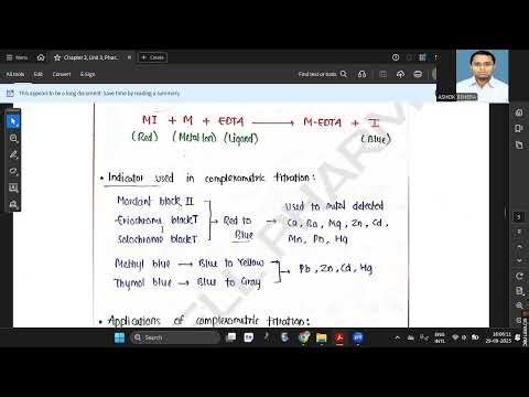 COMPLEXOMETRIC TITRATION
