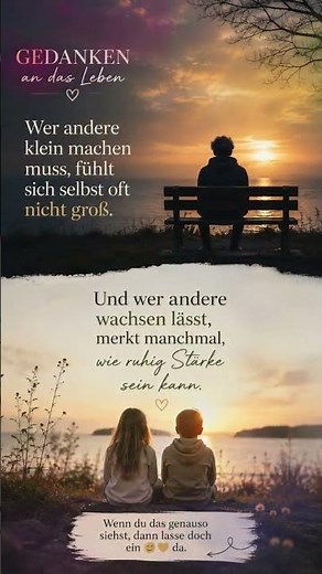 ✨Gedanken an das Leben - 🦁Lass dich nicht klein machen.