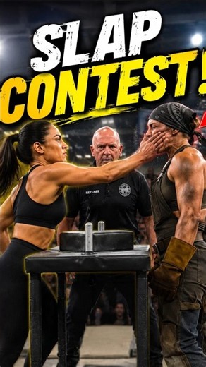 She Won the Slap Contest! 😱🔥