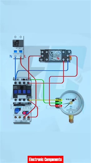 How to Wire a Pressure Switch for Automatic Water Supply #electrician #electricianlife #electricity #electric #electronics #electrical #electricidad #electricalengineering #ElectronicMusic | 𝐄𝐥𝐞𝐜𝐭𝐫𝐨𝐧𝐢𝐜 𝐂𝐨𝐦𝐩𝐨𝐧𝐞𝐧𝐭𝐬