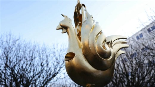 Notre Dame new rooster weathervane restored