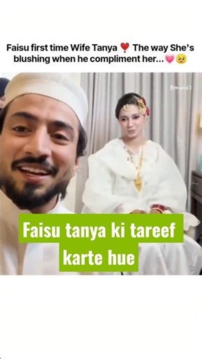 Mr. faisu with wife doing makeup and getting ready for wedding #mrfaisu #wedding #tanya #viral
