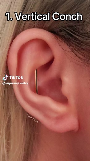 Adorn your ear with style! Six unique conch piercings that redefine elegance.💫👂 #safepiercing #earrings #earstack #earstyling#cute