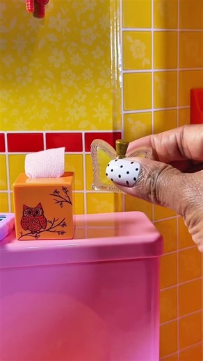 Let's Set up my american girl Bathroom Playset ✨🌈 ASMR Satisfying Video #shorts