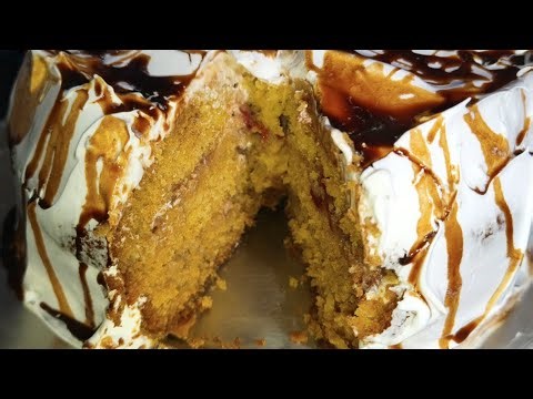 Softest Eggless Cake Recipe Without Oven | Birthday Cake at Home | No Egg No Oven