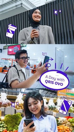 Dari ngopi pagi sampai bayar parkir malam, scan QRIS mana aja pake OVO lebih praktis. 🤳 Udah gitu, bisa dapetin cashback berkali-kali sampe 20 ribu plus kesempatan menang total hadiah 15 juta OVO Cash buat 30 orang dengan transaksi terbanyak. Eits, tapi upgrade dulu OVO kamu ke OVO Nabung ya, biar bisa ikutan promo seru ini! ✨ | OVO