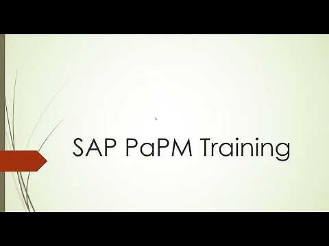 SAP PaPM Training , Introduction & Benefits