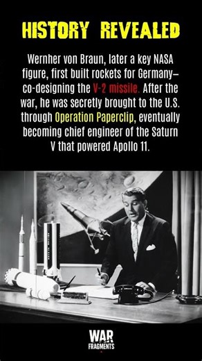 From V 2 Engineer to Moon Rocket Architect #history #facts