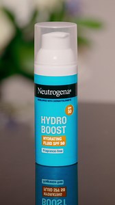 Discover deep* hydration & weightless protection with Neutrogena Hydro Boost Hydrating Fluid SPF 50 (*within skin's surface layers) | Neutrogena
