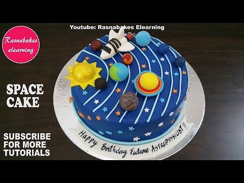 space galaxy planet birthday cake design ideas decorating tutorial classes courses video
