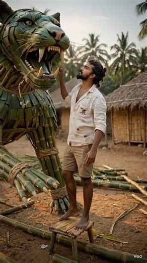 tiger ko complete karate hua #viral #shorts #tiger #woodscraft