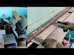 Quick Crafting Metal U-Channel with Precision | Cutting and Bending #sheetmetal