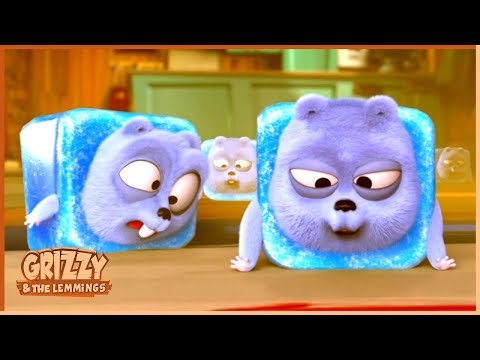 Ice Madness! | Grizzy & the lemmings (US) | 15' Compilation | 🐻🐹 Cartoon for Kids