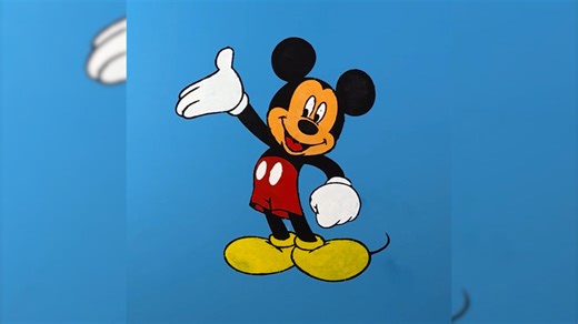 Mickey Mouse DIY Wall Painting