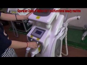 Operation of OPT SHR IPL RF Nd Yag Laser 4 In 1 Machine