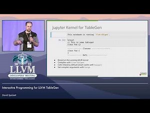 2022 LLVM Dev Mtg: Interactive Programming for LLVM TableGen
