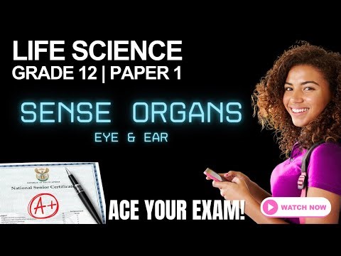 Life Science | Paper 1 Exam Revision | Sense Organs - Eye & Ear (Grade 12 CAPS)