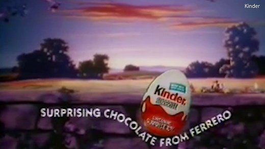 This is a weird and slightly creepy ad for Kinder Surprise