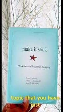 Make it Stick book review. #reviewbook #learning #bibliophile