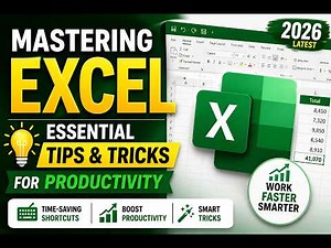 Microsoft Excel Tips & Tricks Every Beginner Must Know (2026)