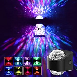 L LOHAS LED Night Light,Night Lights Plug into Wall,Projector Night Light with Dusk to Dawn Sensor,9 Color Changing, Star Projector Galaxy Nightlight for Kids Nursery Playroom Christmas Birthday Gifts