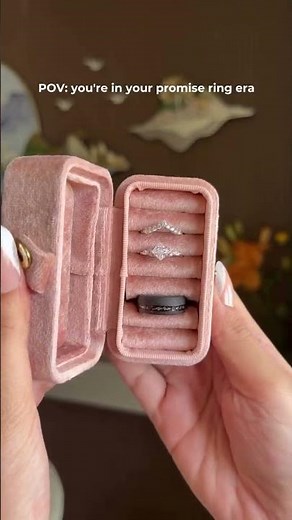 Promise Ring Set for Couples 😉💍 | Princess Cut Diamond & Meteorite Ring | Engagement Rings 2026