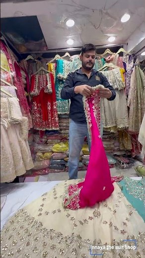 3D Sharara Dress • Pure Chinon • Gota Work • Price ₹6895 • Sizes upto 46 •| 7906958936