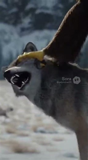 Eagles attacking wolves