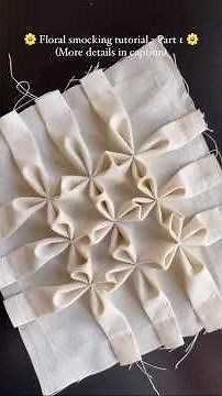 Floral smocking tutorial - pt 1/2 #sewing #fashiondesign #handmade #sewingtutorial #diy couture