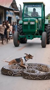 16K views · 381 reactions | Dog Vs Python Deadly Fight on Village Road #animals #animals #dog #dogs #doglover #snake | MGTC Farming | Facebook