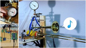 Guy tries to create a ‘robot trombone’ and it sounds hilarious