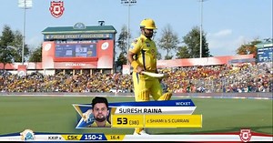 M55: KXIP vs CSK – Suresh Raina Wicket | IPLT20