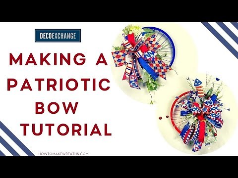Making a Patriotic Bike Wheel Wreath Tutorial | DIY Patriotic Wreath | DecoExchange Live Replay