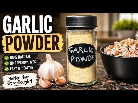 How To Make Garlic Powder At Home 🧄 | Easy & Natural