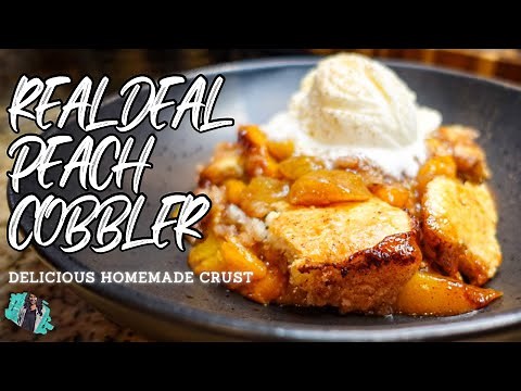 HOW TO MAKE REAL PEACH COBBLER | NO PIE CRUST | EASY & DELICIOUS SOUTHERN RECIPE